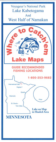 Buy map KABETOGAMA LAKE Fishing Map