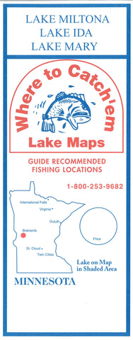Buy map MILTONA LAKE Fishing Map