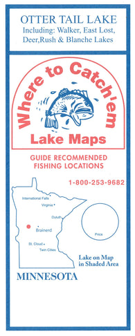 Buy map OTTER TAIL LAKE Fishing Map