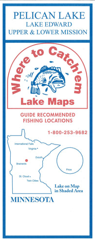 Buy map PELICAN LAKE Fishing Map
