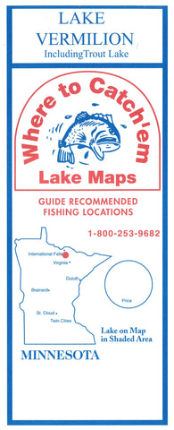 Buy map VERMILION LAKE Fishing Map