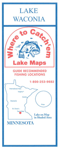 Buy map WACONIA LAKE Fishing Map