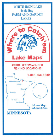 Buy map WHITE IRON LAKE Fishing Map
