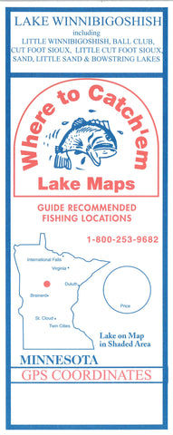Buy map LAKE WINNIBIGOSHISH Fishing Map