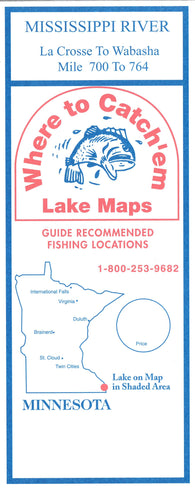 Buy map Mississippi River: La Crose to Wabasha Fishing Map