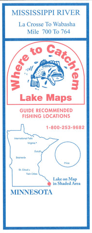 Buy map Mississippi River: La Crose to Wabasha Fishing Map