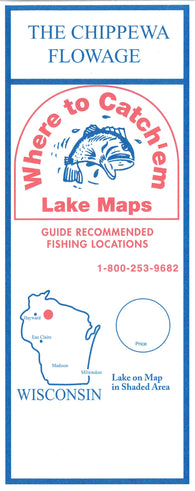 Buy map CHIPPEWA FLOWAGE Fishing Map