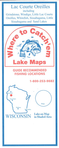 Buy map LAC COUTE-ORIELLES Fishing Map
