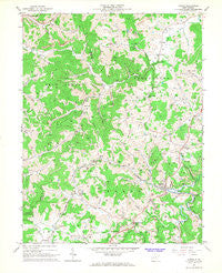 Adrian West Virginia Historical topographic map, 1:24000 scale, 7.5 X 7.5 Minute, Year 1966