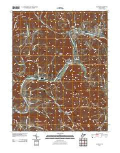 Alderson West Virginia Historical topographic map, 1:24000 scale, 7.5 X 7.5 Minute, Year 2011