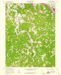 Alum Creek West Virginia Historical topographic map, 1:24000 scale, 7.5 X 7.5 Minute, Year 1958