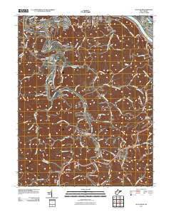 Alum Creek West Virginia Historical topographic map, 1:24000 scale, 7.5 X 7.5 Minute, Year 2011
