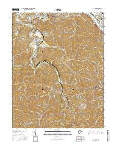 Alum Creek West Virginia Current topographic map, 1:24000 scale, 7.5 X 7.5 Minute, Year 2016