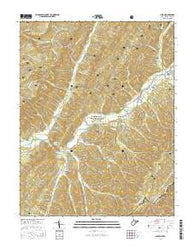 Alvon West Virginia Current topographic map, 1:24000 scale, 7.5 X 7.5 Minute, Year 2016