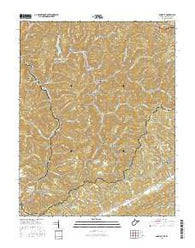 Anawalt West Virginia Current topographic map, 1:24000 scale, 7.5 X 7.5 Minute, Year 2016