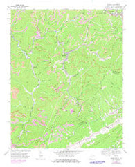 Anawalt West Virginia Historical topographic map, 1:24000 scale, 7.5 X 7.5 Minute, Year 1968