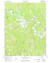 Annamoriah West Virginia Historical topographic map, 1:24000 scale, 7.5 X 7.5 Minute, Year 1966