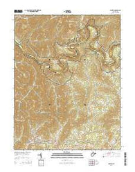 Ansted West Virginia Historical topographic map, 1:24000 scale, 7.5 X 7.5 Minute, Year 2014