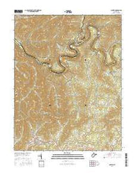 Ansted West Virginia Current topographic map, 1:24000 scale, 7.5 X 7.5 Minute, Year 2016