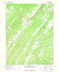 Antioch West Virginia Historical topographic map, 1:24000 scale, 7.5 X 7.5 Minute, Year 1967