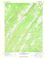 Antioch West Virginia Historical topographic map, 1:24000 scale, 7.5 X 7.5 Minute, Year 1967