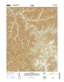 Arnett West Virginia Current topographic map, 1:24000 scale, 7.5 X 7.5 Minute, Year 2016