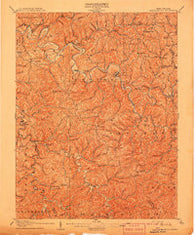 Arnoldsburg West Virginia Historical topographic map, 1:62500 scale, 15 X 15 Minute, Year 1907