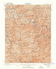 Arnoldsburg West Virginia Historical topographic map, 1:62500 scale, 15 X 15 Minute, Year 1925