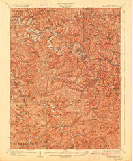 Arnoldsburg West Virginia Historical topographic map, 1:62500 scale, 15 X 15 Minute, Year 1927