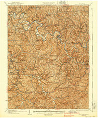 Arnoldsburg West Virginia Historical topographic map, 1:62500 scale, 15 X 15 Minute, Year 1927