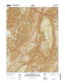 Asbury West Virginia Historical topographic map, 1:24000 scale, 7.5 X 7.5 Minute, Year 2014
