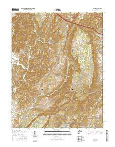 Asbury West Virginia Current topographic map, 1:24000 scale, 7.5 X 7.5 Minute, Year 2016