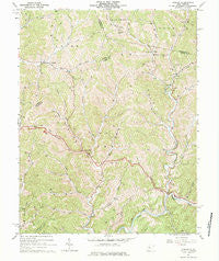 Asbury West Virginia Historical topographic map, 1:24000 scale, 7.5 X 7.5 Minute, Year 1964