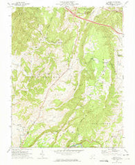 Asbury West Virginia Historical topographic map, 1:24000 scale, 7.5 X 7.5 Minute, Year 1972