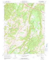 Asbury West Virginia Historical topographic map, 1:24000 scale, 7.5 X 7.5 Minute, Year 1972