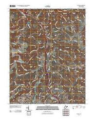 Athens West Virginia Historical topographic map, 1:24000 scale, 7.5 X 7.5 Minute, Year 2011