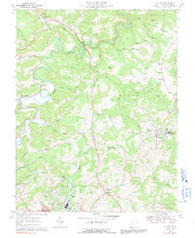 Athens West Virginia Historical topographic map, 1:24000 scale, 7.5 X 7.5 Minute, Year 1968
