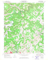 Athens West Virginia Historical topographic map, 1:24000 scale, 7.5 X 7.5 Minute, Year 1968
