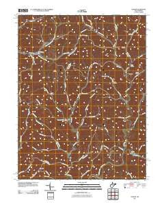 Auburn West Virginia Historical topographic map, 1:24000 scale, 7.5 X 7.5 Minute, Year 2011