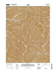Auburn West Virginia Current topographic map, 1:24000 scale, 7.5 X 7.5 Minute, Year 2016