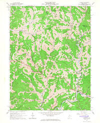 Auburn West Virginia Historical topographic map, 1:24000 scale, 7.5 X 7.5 Minute, Year 1964