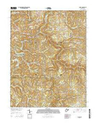 Audra West Virginia Historical topographic map, 1:24000 scale, 7.5 X 7.5 Minute, Year 2014