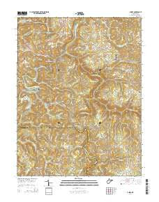 Audra West Virginia Historical topographic map, 1:24000 scale, 7.5 X 7.5 Minute, Year 2014