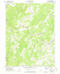 Augusta West Virginia Historical topographic map, 1:24000 scale, 7.5 X 7.5 Minute, Year 1973