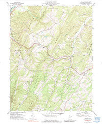 Augusta West Virginia Historical topographic map, 1:24000 scale, 7.5 X 7.5 Minute, Year 1973