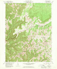 Aurora West Virginia Historical topographic map, 1:24000 scale, 7.5 X 7.5 Minute, Year 1959