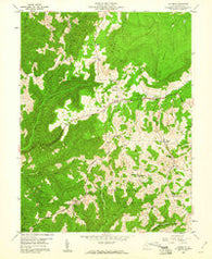 Aurora West Virginia Historical topographic map, 1:24000 scale, 7.5 X 7.5 Minute, Year 1959