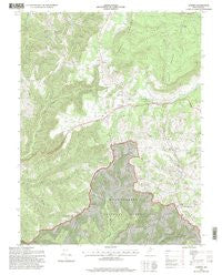 Aurora West Virginia Historical topographic map, 1:24000 scale, 7.5 X 7.5 Minute, Year 1995