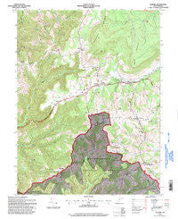 Aurora West Virginia Historical topographic map, 1:24000 scale, 7.5 X 7.5 Minute, Year 1995