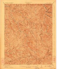 Bald Knob West Virginia Historical topographic map, 1:62500 scale, 15 X 15 Minute, Year 1912